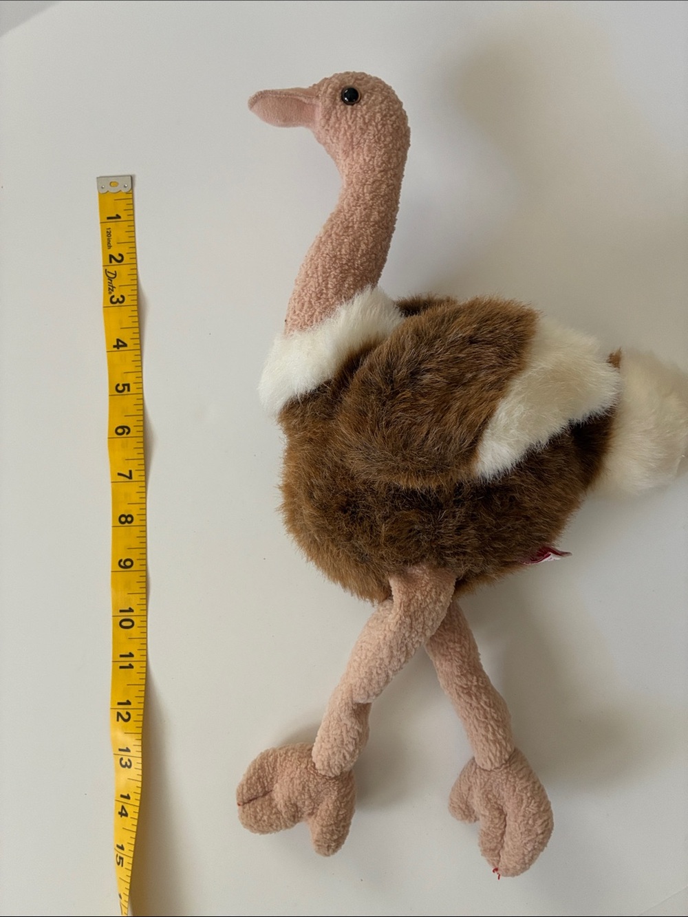 Ty Brown and Cream Ostrich Plush
